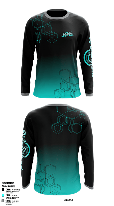 DJ Sonic Marvel 49392469 Long Sleeve Performance Shirt - 1