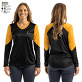 Manila Middle School Volleyball 11033273 Women's Long Sleeve V-neck Shirt - 5