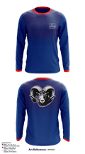 Greene Central Rams 3698079 Long Sleeve Performance Shirt - 1