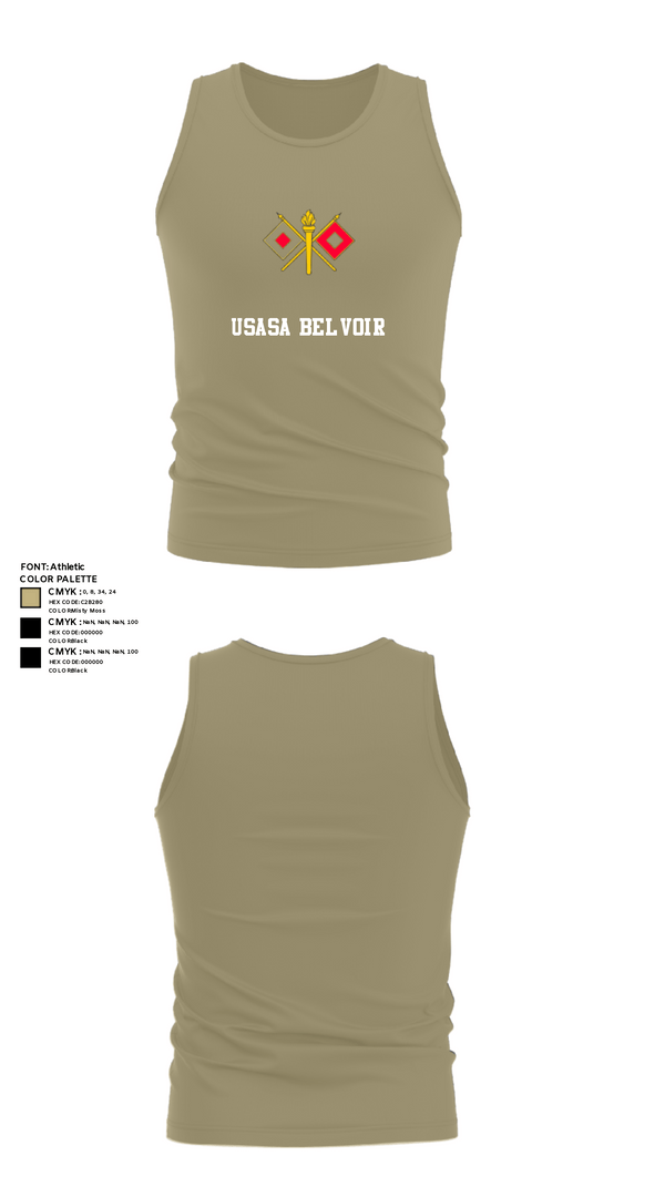 Tank Top, USASA BELVOIR, Army, Teamtime, Team time, sublimation, custom sports apparel, team uniforms, spirit wear, spiritwear, sports uniforms, custom shirts, team store, custom team store, fundraiser sports, apparel fundraiser