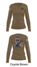 374TH CECI 7217539 Women's Long Sleeve V-neck Shirt - 17