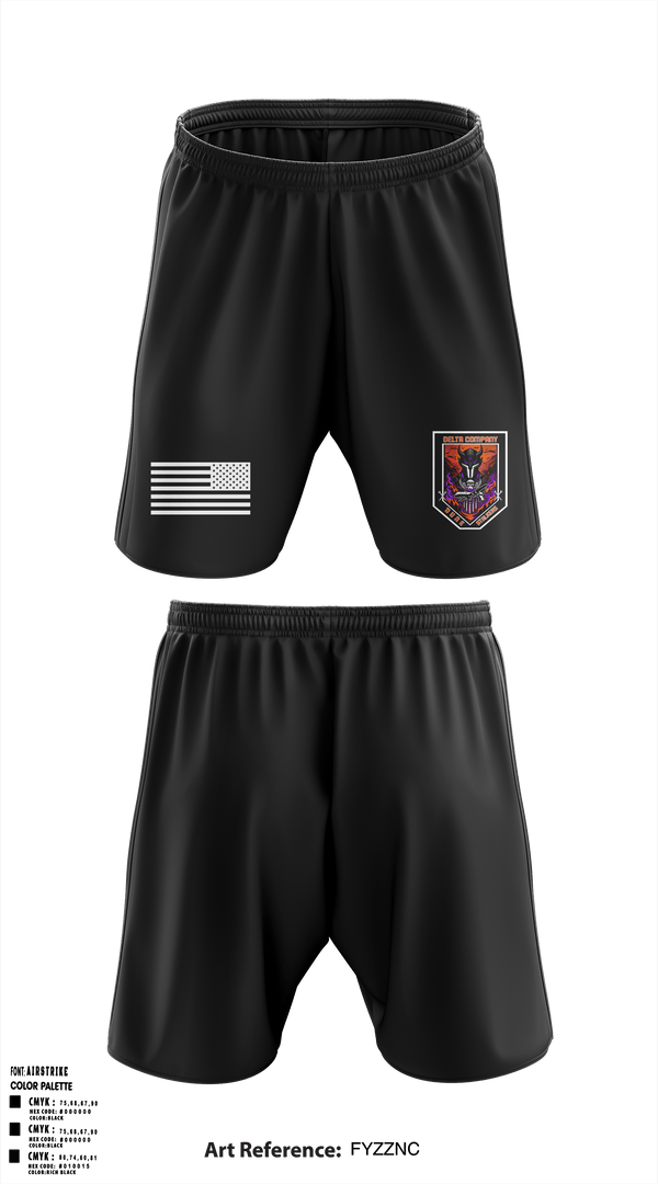 Athletic Shorts With Pockets, Delta Co, 2-13th AVN REGT_CADRE, Army, Teamtime, Team time, sublimation, custom sports apparel, team uniforms, spirit wear, spiritwear, sports uniforms, custom shirts, team store, custom team store, fundraiser sports, apparel fundraiser