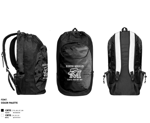 Gear Bag, Rancho Morales, , Teamtime, Team time, sublimation, custom sports apparel, team uniforms, spirit wear, spiritwear, sports uniforms, custom shirts, team store, custom team store, fundraiser sports, apparel fundraiser
