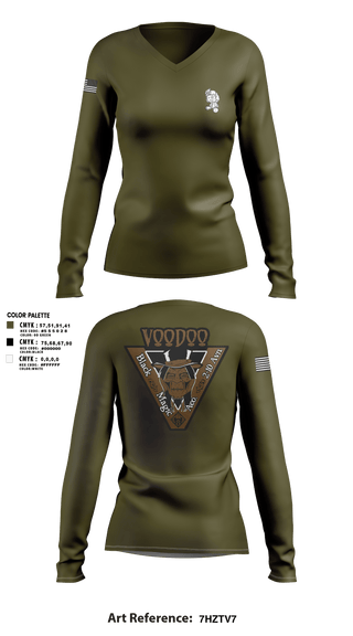 Women's Long Sleeve Vneck Shirt, A Co.2-10 AHB, , Teamtime, Team time, sublimation, custom sports apparel, team uniforms, spirit wear, spiritwear, sports uniforms, custom shirts, team store, custom team store, fundraiser sports, apparel fundraiser