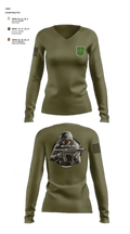 10 SFG 817966 Women's Long Sleeve V-neck Shirt - 2