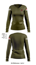 Apache Troop 1-150th 52177042 Women's Long Sleeve V-neck Shirt - 2