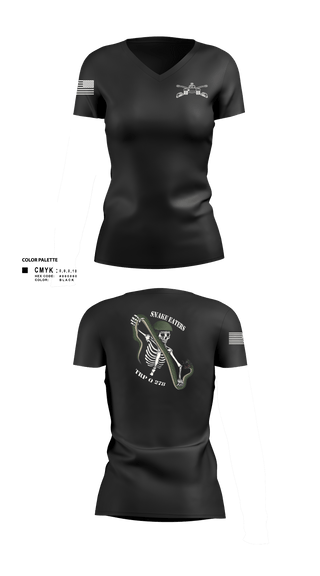 Women's Short Sleeve Vneck Shirt, Q Troop 4/278th, Army, Teamtime, Team time, sublimation, custom sports apparel, team uniforms, spirit wear, spiritwear, sports uniforms, custom shirts, team store, custom team store, fundraiser sports, apparel fundraiser
