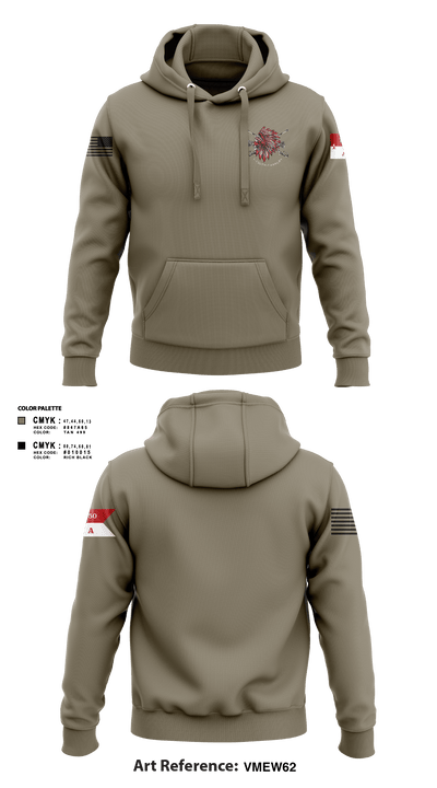 Apache Troop 1-150th 52177042 Hoodie - 3