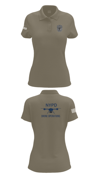 Women's Short Sleeve Performance Polo, NYPD TARU, Police, Teamtime, Team time, sublimation, custom sports apparel, team uniforms, spirit wear, spiritwear, sports uniforms, custom shirts, team store, custom team store, fundraiser sports, apparel fundraiser