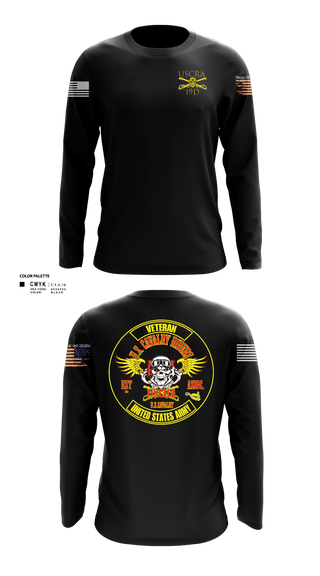 Long Sleeve Performance Shirt, US Cavalry Riders, Army, Teamtime, Team time, sublimation, custom sports apparel, team uniforms, spirit wear, spiritwear, sports uniforms, custom shirts, team store, custom team store, fundraiser sports, apparel fundraiser