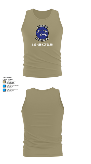 Tank Top, VAQ-139 Cougars, Navy, Teamtime, Team time, sublimation, custom sports apparel, team uniforms, spirit wear, spiritwear, sports uniforms, custom shirts, team store, custom team store, fundraiser sports, apparel fundraiser