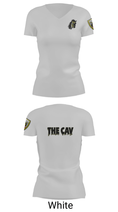 Eastern Panhandle Cavalry 42907546 Women's Short Sleeve V-neck Shirt - 19