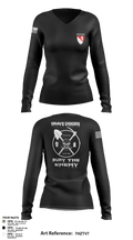 615TH ECC 10349105 Women's Long Sleeve V-neck Shirt - 6
