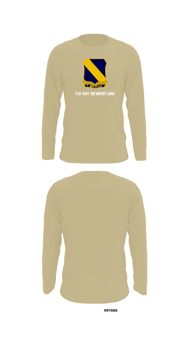 Long Sleeve Performance Shirt, Fco 51st infantry LRSU, , Teamtime, Team time, sublimation, custom sports apparel, team uniforms, spirit wear, spiritwear, sports uniforms, custom shirts, team store, custom team store, fundraiser sports, apparel fundraiser