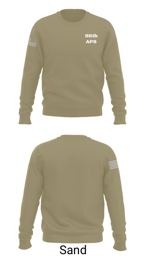 Crew Neck Sweatshirt, 86th APS, Air Force, Teamtime, Team time, sublimation, custom sports apparel, team uniforms, spirit wear, spiritwear, sports uniforms, custom shirts, team store, custom team store, fundraiser sports, apparel fundraiser