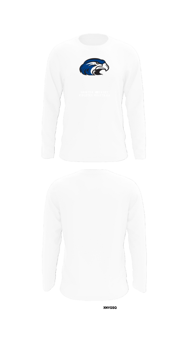 Long Sleeve Performance Shirt, Shorter University Athletics Volleyball, Women's Volleyball, Teamtime, Team time, sublimation, custom sports apparel, team uniforms, spirit wear, spiritwear, sports uniforms, custom shirts, team store, custom team store, fundraiser sports, apparel fundraiser