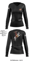 FSU ROTC 91512873 Women's Long Sleeve V-neck Shirt - 3
