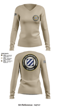 1st Armored Brigade Combat Team 63328953 Women's Long Sleeve V-neck Shirt - 2