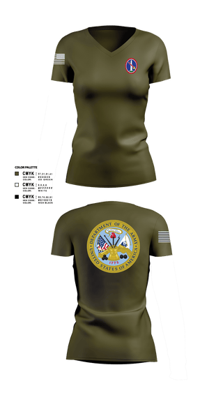 Women's Short Sleeve Vneck Shirt, MDW, Army, Teamtime, Team time, sublimation, custom sports apparel, team uniforms, spirit wear, spiritwear, sports uniforms, custom shirts, team store, custom team store, fundraiser sports, apparel fundraiser