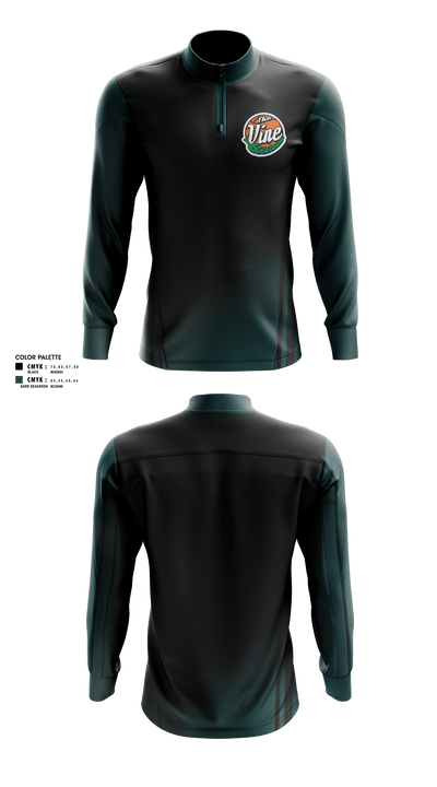 Vine 70682058 Quarter Zip Jacket - 1