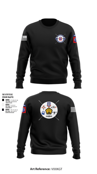 Crew Neck Sweatshirt, 82nd ADSB H2F, Army, Teamtime, Team time, sublimation, custom sports apparel, team uniforms, spirit wear, spiritwear, sports uniforms, custom shirts, team store, custom team store, fundraiser sports, apparel fundraiser