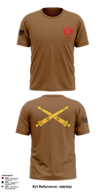 Charlie Battery, 1-119th FA 47943338 Old School Cotton Feel Shirt - 2