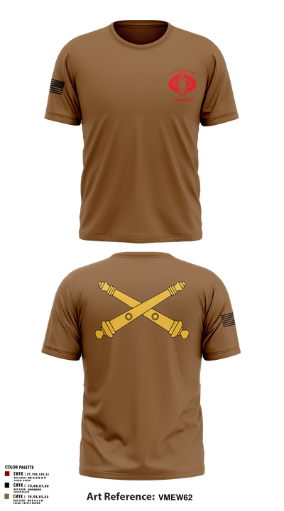 Charlie Battery, 1-119th FA 47943338 Old School Cotton Feel Shirt - 2