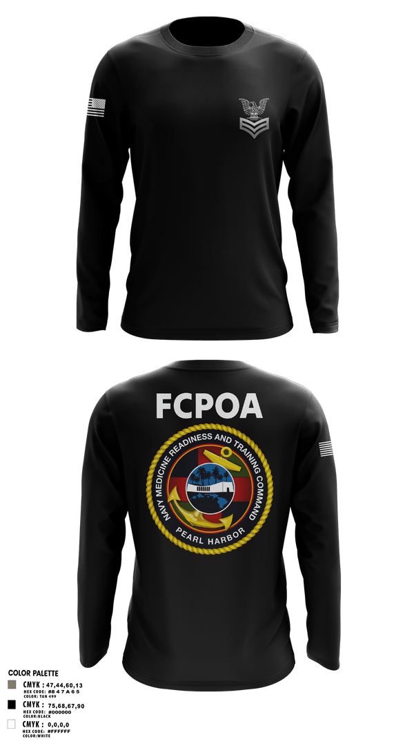 Long Sleeve Performance Shirt, NMRTC-PH FCPOA, Navy, Teamtime, Team time, sublimation, custom sports apparel, team uniforms, spirit wear, spiritwear, sports uniforms, custom shirts, team store, custom team store, fundraiser sports, apparel fundraiser