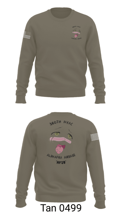 380th HVAC 14161864 Crew Neck Sweatshirt - 65
