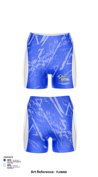 Women's Shorts, R-S Central Hilltoppers Volleyball, Women's Volleyball, Teamtime, Team time, sublimation, custom sports apparel, team uniforms, spirit wear, spiritwear, sports uniforms, custom shirts, team store, custom team store, fundraiser sports, apparel fundraiser