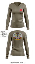 594th transportation 57328384 Women's Long Sleeve V-neck Shirt - 1