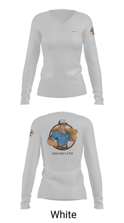 Gómez Door’s & Trim 20109672 Women's Long Sleeve V-neck Shirt - 16