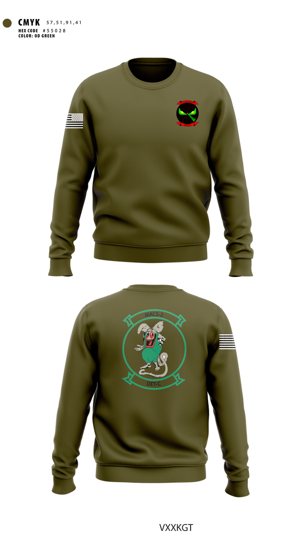 Crew Neck Sweatshirt, MACS-2, Marines, Teamtime, Team time, sublimation, custom sports apparel, team uniforms, spirit wear, spiritwear, sports uniforms, custom shirts, team store, custom team store, fundraiser sports, apparel fundraiser