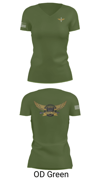 Women's Short Sleeve Vneck Shirt, Investigator, Army, Teamtime, Team time, sublimation, custom sports apparel, team uniforms, spirit wear, spiritwear, sports uniforms, custom shirts, team store, custom team store, fundraiser sports, apparel fundraiser