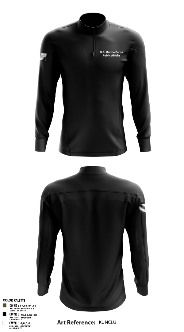 Quarter Zip Jacket, MCRDPI COMMSTRAT, Marines, Teamtime, Team time, sublimation, custom sports apparel, team uniforms, spirit wear, spiritwear, sports uniforms, custom shirts, team store, custom team store, fundraiser sports, apparel fundraiser