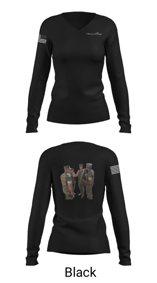 Women's Long Sleeve Vneck Shirt, 11Th MAR REG, Marines, Teamtime, Team time, sublimation, custom sports apparel, team uniforms, spirit wear, spiritwear, sports uniforms, custom shirts, team store, custom team store, fundraiser sports, apparel fundraiser
