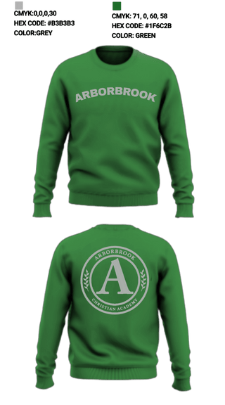 Crew Neck Sweatshirt, Arborbrook Christian Academy Falcons, Spirit Store, Teamtime, Team time, sublimation, custom sports apparel, team uniforms, spirit wear, spiritwear, sports uniforms, custom shirts, team store, custom team store, fundraiser sports, apparel fundraiser