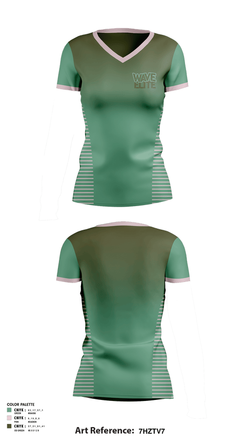 Women's Short Sleeve Vneck Shirt, Wave Elite, Women's Basketball, Teamtime, Team time, sublimation, custom sports apparel, team uniforms, spirit wear, spiritwear, sports uniforms, custom shirts, team store, custom team store, fundraiser sports, apparel fundraiser