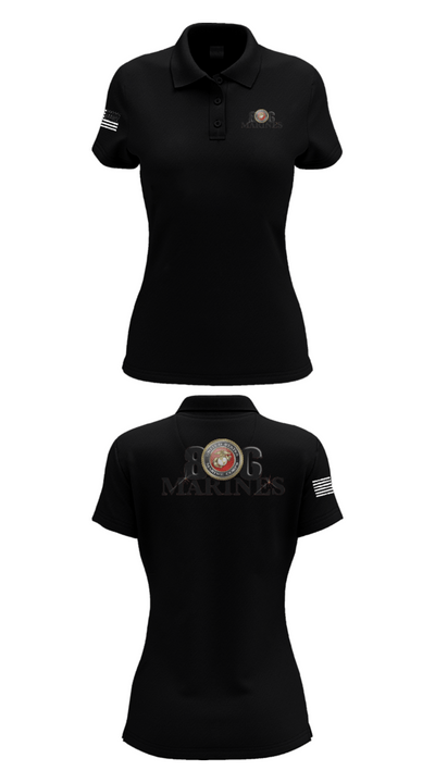 806 Marines 13874790 Women's Short Sleeve Performance Polo  - 35
