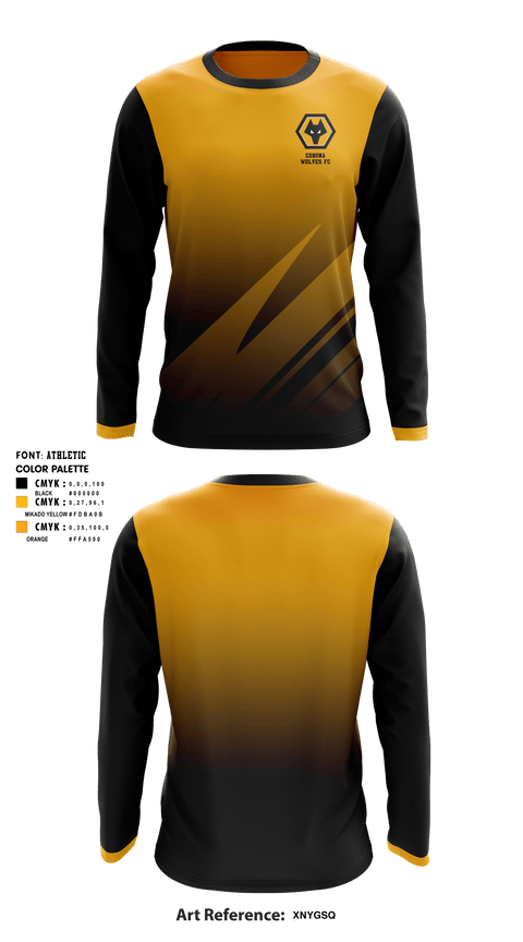Long Sleeve Performance Shirt, Corona wolves fc, Men's Soccer, Teamtime, Team time, sublimation, custom sports apparel, team uniforms, spirit wear, spiritwear, sports uniforms, custom shirts, team store, custom team store, fundraiser sports, apparel fundraiser