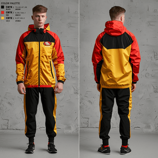 Windbreaker, Southbay 49ers 9(Villains), Football, Teamtime, Team time, sublimation, custom sports apparel, team uniforms, spirit wear, spiritwear, sports uniforms, custom shirts, team store, custom team store, fundraiser sports, apparel fundraiser