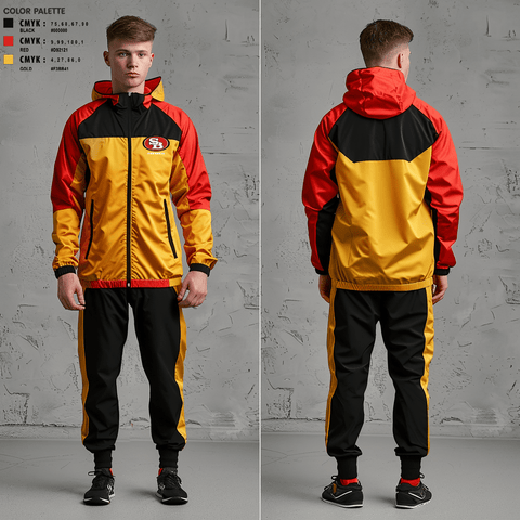 Windbreaker, Southbay 49ers 9(Villains), Football, Teamtime, Team time, sublimation, custom sports apparel, team uniforms, spirit wear, spiritwear, sports uniforms, custom shirts, team store, custom team store, fundraiser sports, apparel fundraiser
