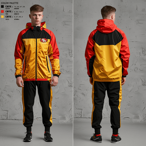 Windbreaker, Southbay 49ers 9(Villains), Football, Teamtime, Team time, sublimation, custom sports apparel, team uniforms, spirit wear, spiritwear, sports uniforms, custom shirts, team store, custom team store, fundraiser sports, apparel fundraiser
