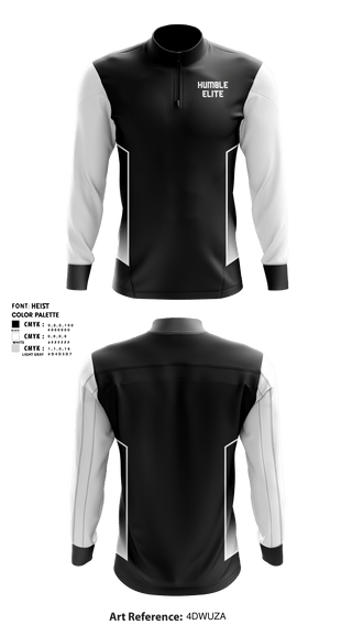 Quarter Zip Jacket, Humble Elite, Men's Basketball, Teamtime, Team time, sublimation, custom sports apparel, team uniforms, spirit wear, spiritwear, sports uniforms, custom shirts, team store, custom team store, fundraiser sports, apparel fundraiser