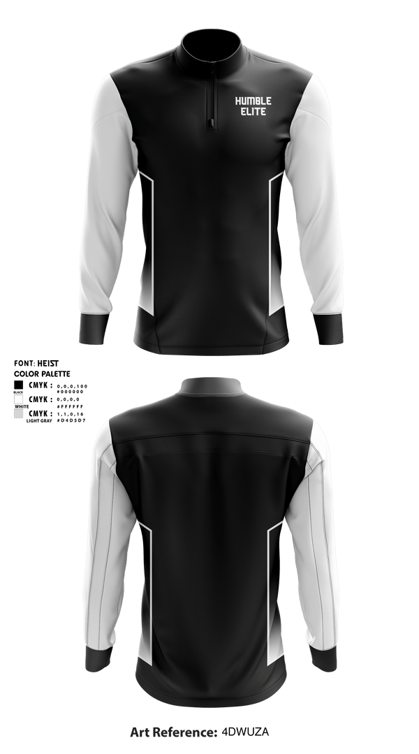 Quarter Zip Jacket, Humble Elite, Men's Basketball, Teamtime, Team time, sublimation, custom sports apparel, team uniforms, spirit wear, spiritwear, sports uniforms, custom shirts, team store, custom team store, fundraiser sports, apparel fundraiser