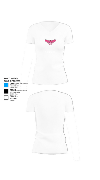 Women's Short Sleeve Vneck Shirt, C hawks, Men's Basketball, Teamtime, Team time, sublimation, custom sports apparel, team uniforms, spirit wear, spiritwear, sports uniforms, custom shirts, team store, custom team store, fundraiser sports, apparel fundraiser
