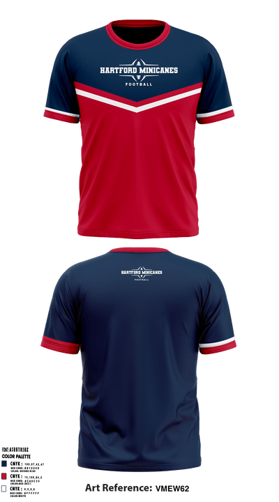 GHYFA Hartford Minicanes Football 73139634 Short Sleeve Performance Shirt - 4