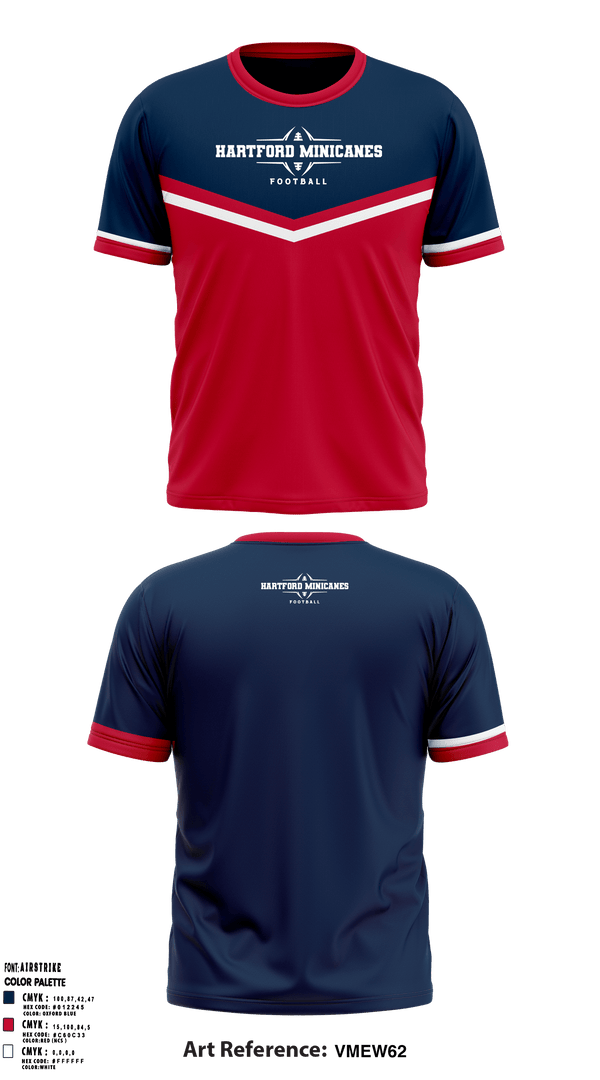 Short Sleeve Performance Shirt, Hartford Minicanes, Football, Teamtime, Team time, sublimation, custom sports apparel, team uniforms, spirit wear, spiritwear, sports uniforms, custom shirts, team store, custom team store, fundraiser sports, apparel fundraiser