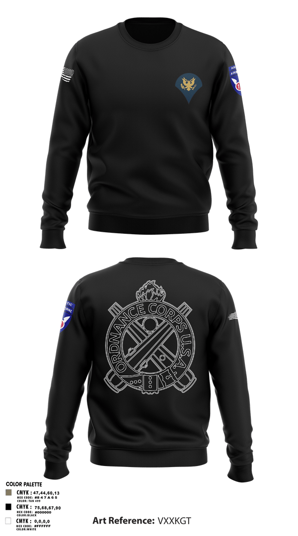 Crew Neck Sweatshirt, 205TH MOD, Army, Teamtime, Team time, sublimation, custom sports apparel, team uniforms, spirit wear, spiritwear, sports uniforms, custom shirts, team store, custom team store, fundraiser sports, apparel fundraiser