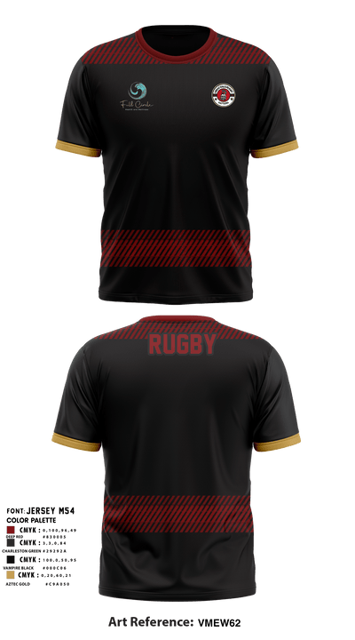 Rattlers rugby 88318311 Short Sleeve Performance Shirt - 9
